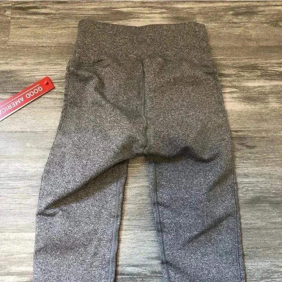 NWT Good American Gray leggings Size 0/1 Workout gym - Picture 6 of 6